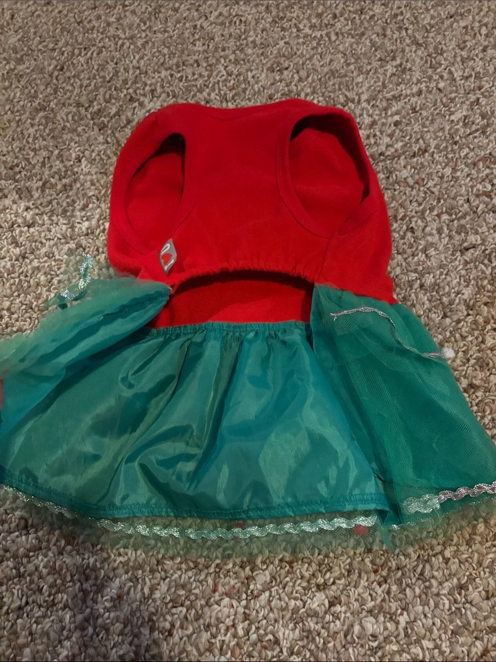 Red and Green 'Merry and Bright' Holiday Pet Dress
